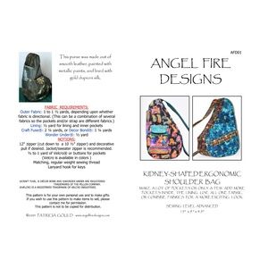 New - AFD01 - Ergonomic Shoulder Bag Pattern by Patricia Gould